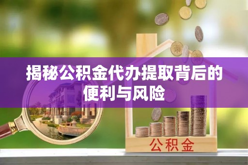 安顺揭秘公积金代办提取背后的便利与风险