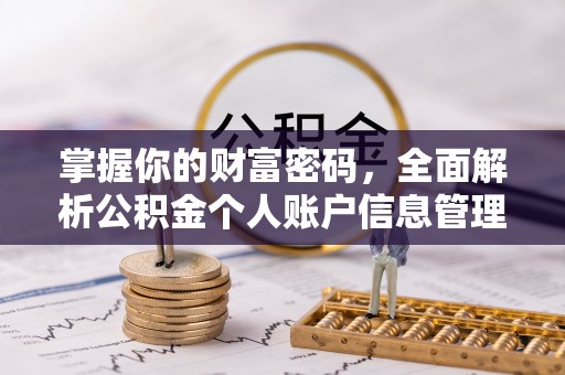 安顺掌握你的财富密码，全面解析公积金个人账户信息管理与优化