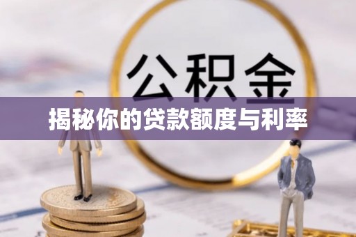 安顺揭秘你的贷款额度与利率