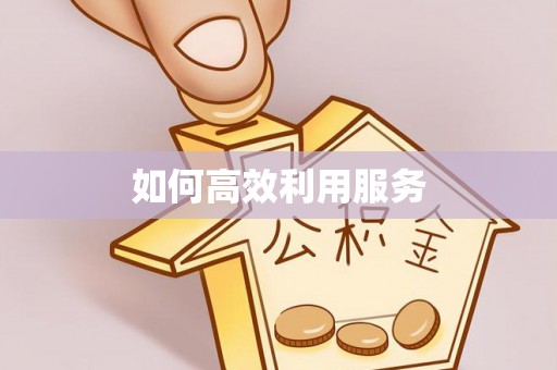 安顺如何高效利用服务