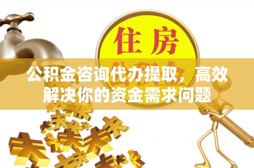 安顺公积金咨询代办提取，高效解决你的资金需求问题